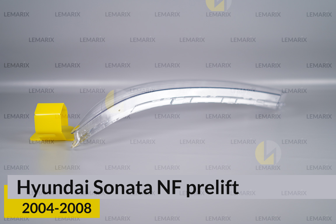 Скло фари Hyundai Sonata NF (2004-2008) дорест ліве