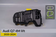 Крышка колпак заглушка фары Audi Q7 4M (2020-2024) рест правая