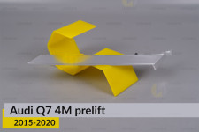 Хромований декор внутрішнього світловода верхній Audi Q7 4M (2015-2020) дорест лівий