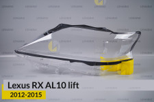 Скло фари Lexus RX AL10 (2012-2015) рест ліве