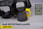 Кришка ковпак заглушка фари Audi A8 D4 Matrix (2009-2013) дорест середня ліва/права
