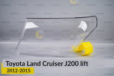 Скло фари Toyota Land Cruiser J200 (2012-2015) рест ліве