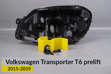 Ремкомплект крепления корпуса фар VW Volkswagen Transporter T6 (2015-2019) дорест левый – 2 ед.