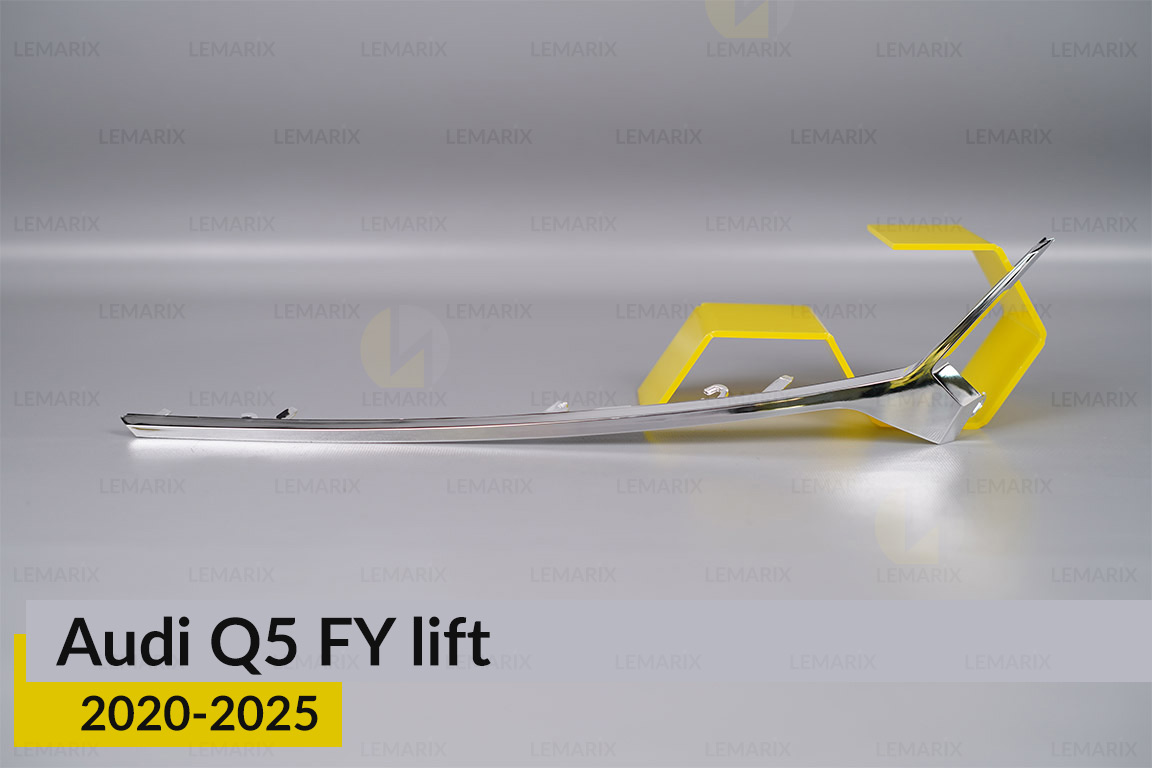 Хромована декоративна маска середня Audi Q5 FY (2020-2025) рест ліва