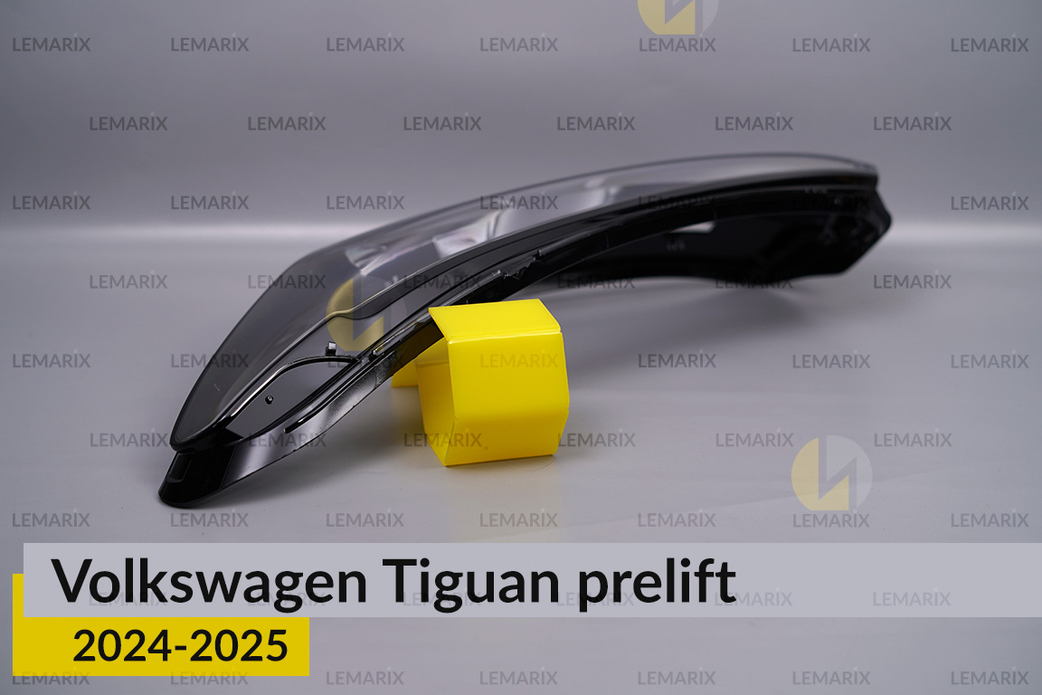 Скло фари VW Volkswagen Tiguan (2024-2026) дорест ліве