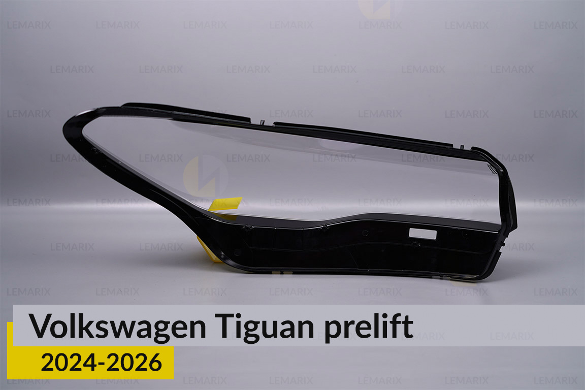 Скло фари VW Volkswagen Tiguan (2024-2026) дорест ліве