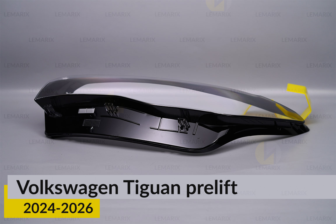 Скло фари VW Volkswagen Tiguan (2024-2026) дорест ліве