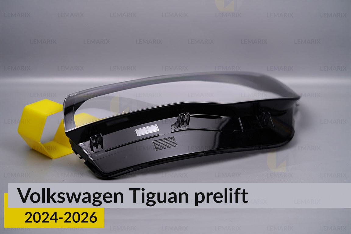 Скло фари VW Volkswagen Tiguan (2024-2026) дорест ліве