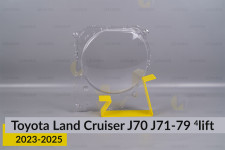 Стекло фары Toyota Land Cruiser J70 J71-79 (2023-2025) 4 рест левое