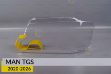 Стекло фары MAN TGS (2020-2026) левое