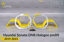 Переходная рамка для Hyundai Sonata DN8 Halogen (2019-2023) дорест