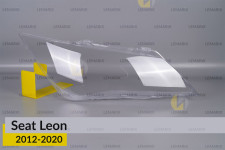 Стекло фары Seat Leon (2012-2020) правое