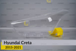 Скло фари Hyundai Creta (2015-2021) ліве