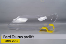 Скло фари Ford Taurus (2010-2013) дорест ліве