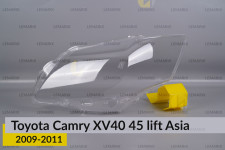 Скло фари Toyota Camry XV40 45 Asia (2009-2011) рест ліве