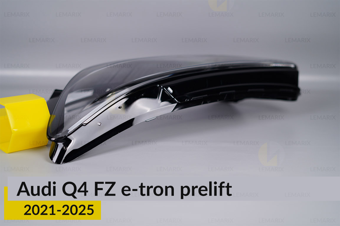 Скло фари Audi Q4 FZ e-tron (2021-2025) дорест ліве