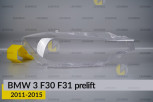 Скло фари BMW 3 F30 F31 (2011-2015) дорест праве
