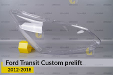 Стекло фары Ford Transit Custom (2012-2018) дорест правое
