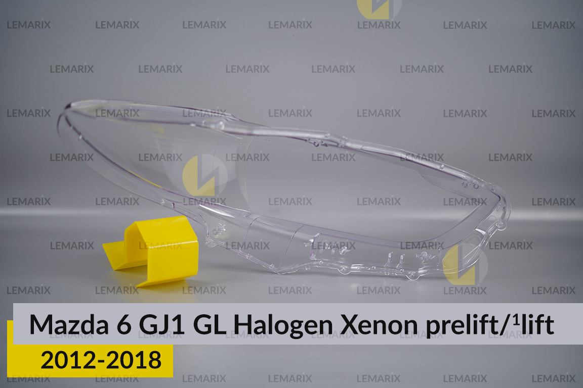 Скло фари Mazda 6 GJ1 GL Halogen Xenon (2012-2018) дорест/1 рест ліве