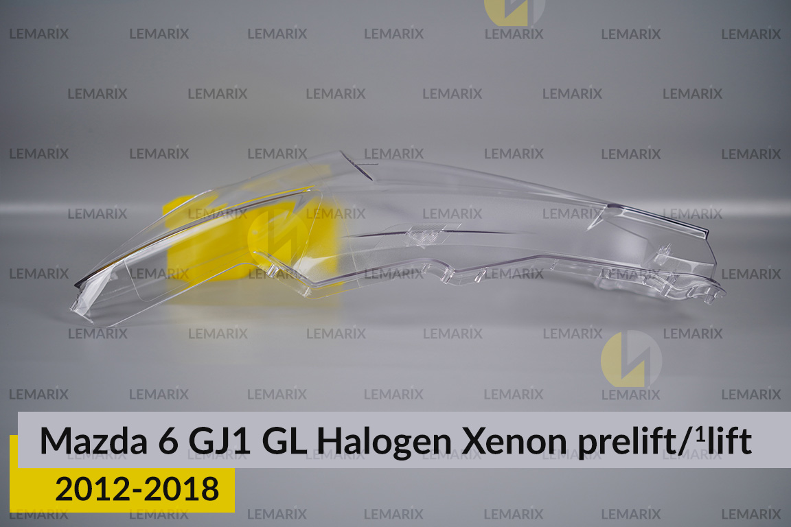 Скло фари Mazda 6 GJ1 GL Halogen Xenon (2012-2018) дорест/1 рест ліве