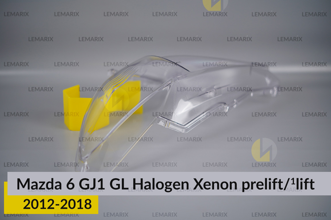 Скло фари Mazda 6 GJ1 GL Halogen Xenon (2012-2018) дорест/1 рест ліве