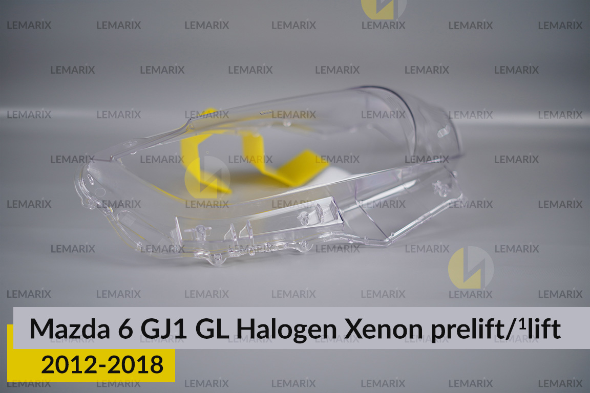 Скло фари Mazda 6 GJ1 GL Halogen Xenon (2012-2018) дорест/1 рест ліве