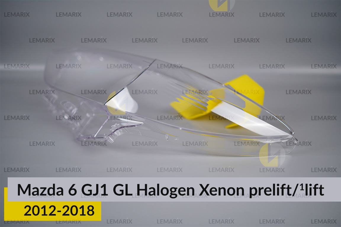 Скло фари Mazda 6 GJ1 GL Halogen Xenon (2012-2018) дорест/1 рест ліве