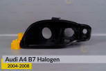 Корпус фари Audi A4 B7 Halogen (2004-2008) лівий