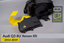 Крышка колпак заглушка фары Audi Q3 8U Xenon (2014-2019) рест боковая левая