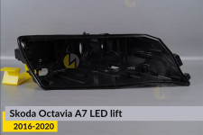 Корпус фари Skoda Octavia A7 LED (2016-2020) рест правий