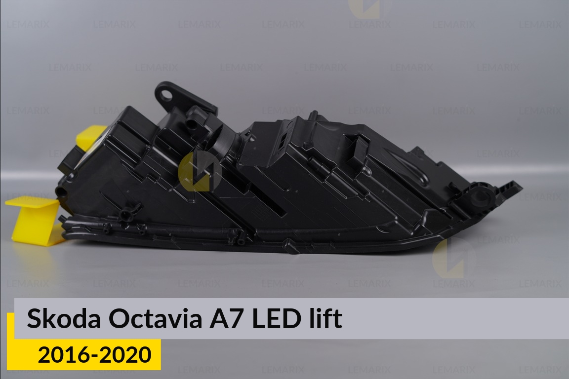 Корпус фари Skoda Octavia A7 LED (2016-2020) рест правий