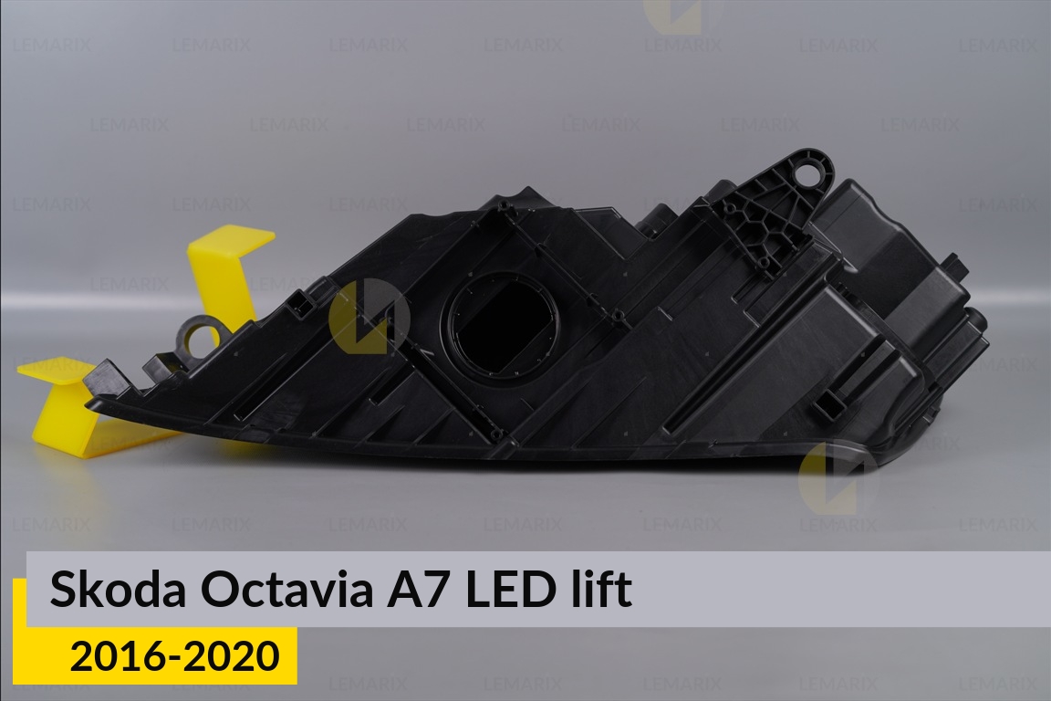 Корпус фари Skoda Octavia A7 LED (2016-2020) рест правий