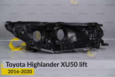 Корпус фары Toyota Highlander XU50 (2016-2020) рест правый