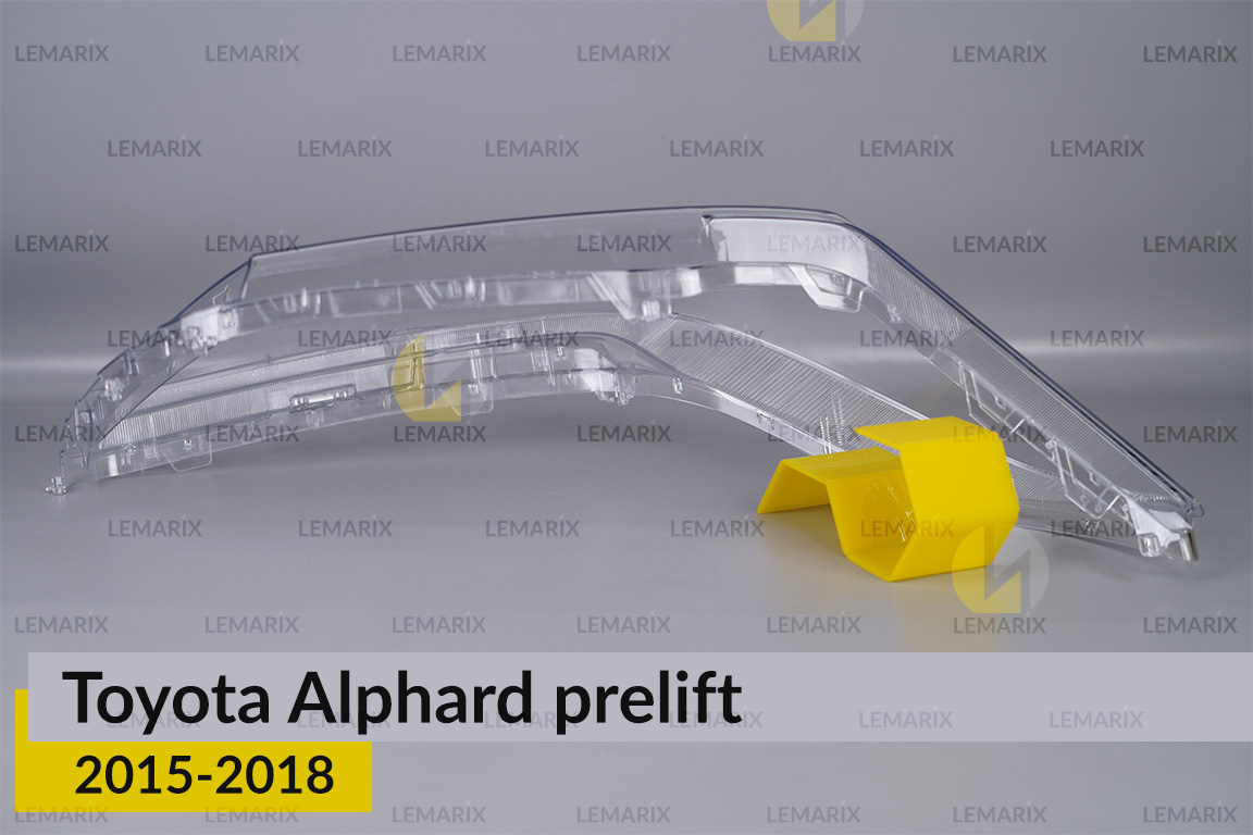 Скло фари Toyota Alphard (2015-2018) дорест праве