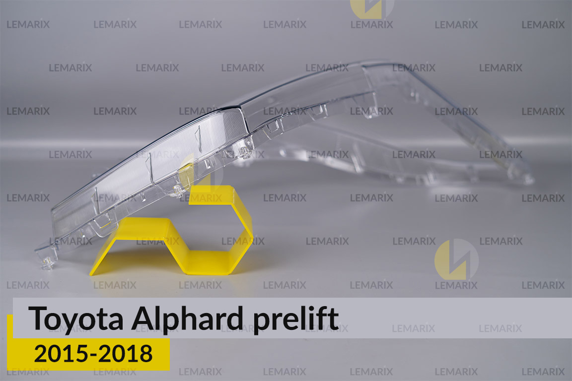 Скло фари Toyota Alphard (2015-2018) дорест праве