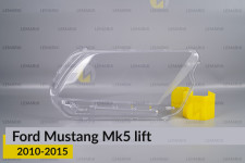 Скло фари Ford Mustang Mk5 (2010-2015) рест праве