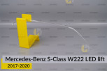 Світловод фари Mercedes-Benz S-Class W222 LED (2017-2020) рест середній правий