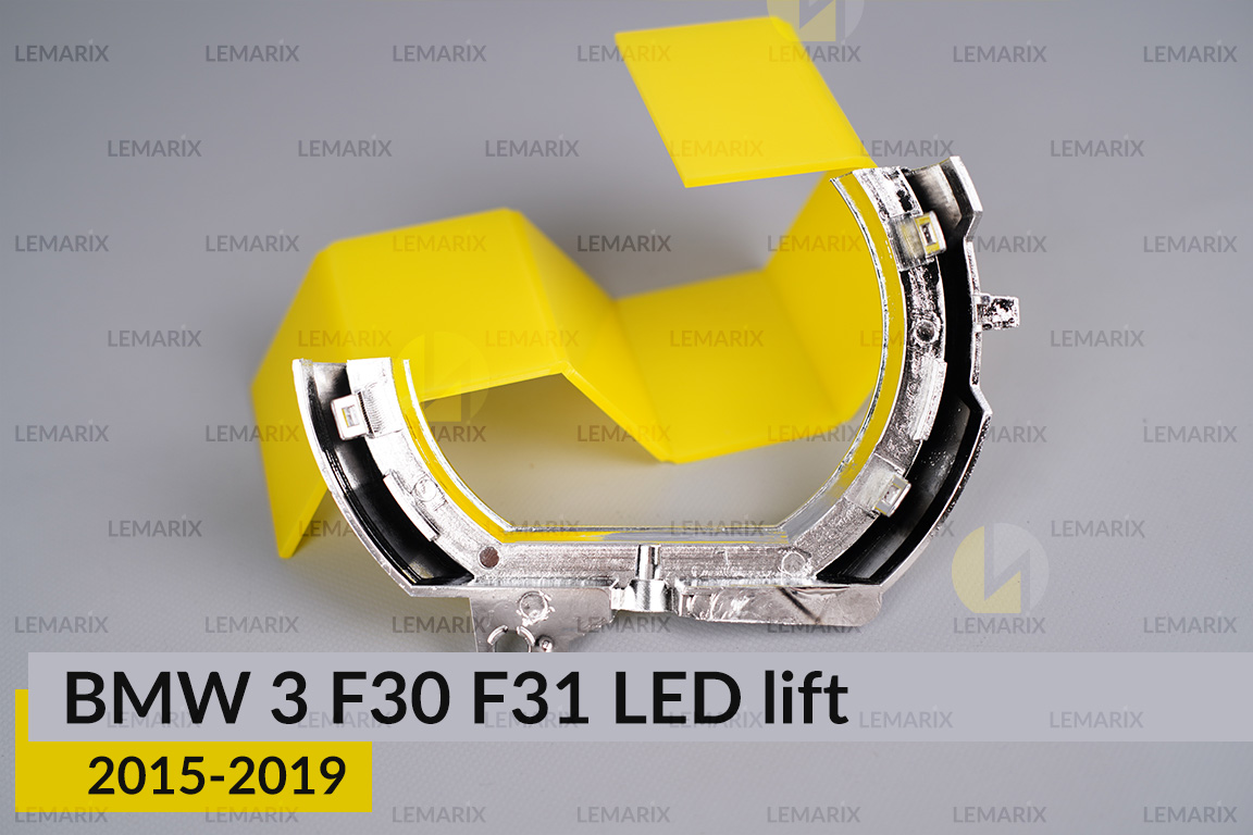Хромований відбивач світловода великий зовнішній BMW 3 F30 F31 LED (2015-2019) рест правий