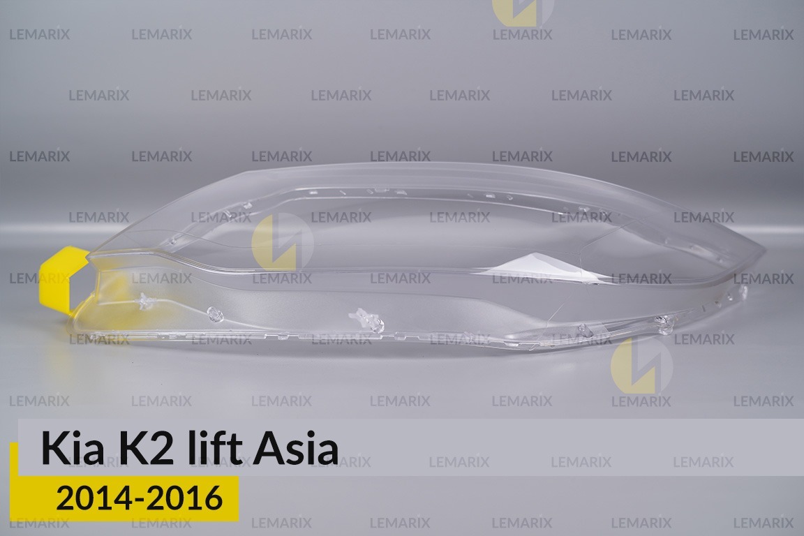 Скло фари Kia K2 Asia (2014-2016) рест ліве