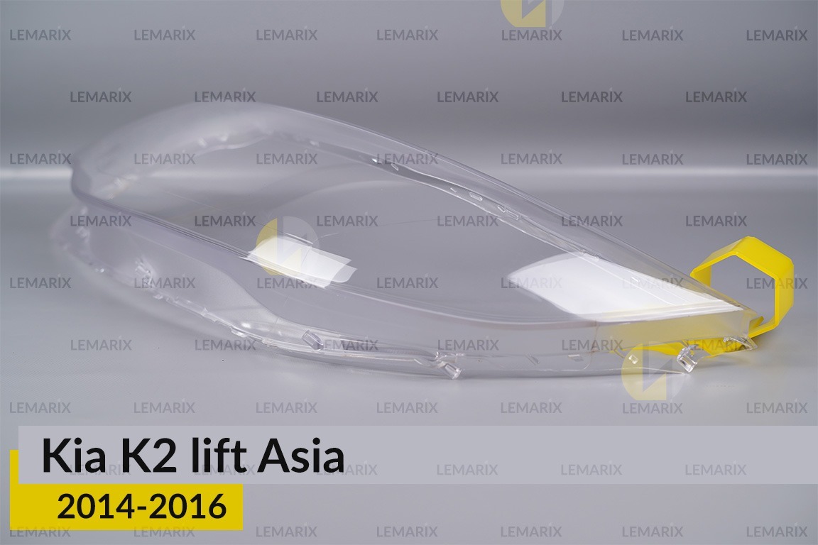 Скло фари Kia K2 Asia (2014-2016) рест ліве