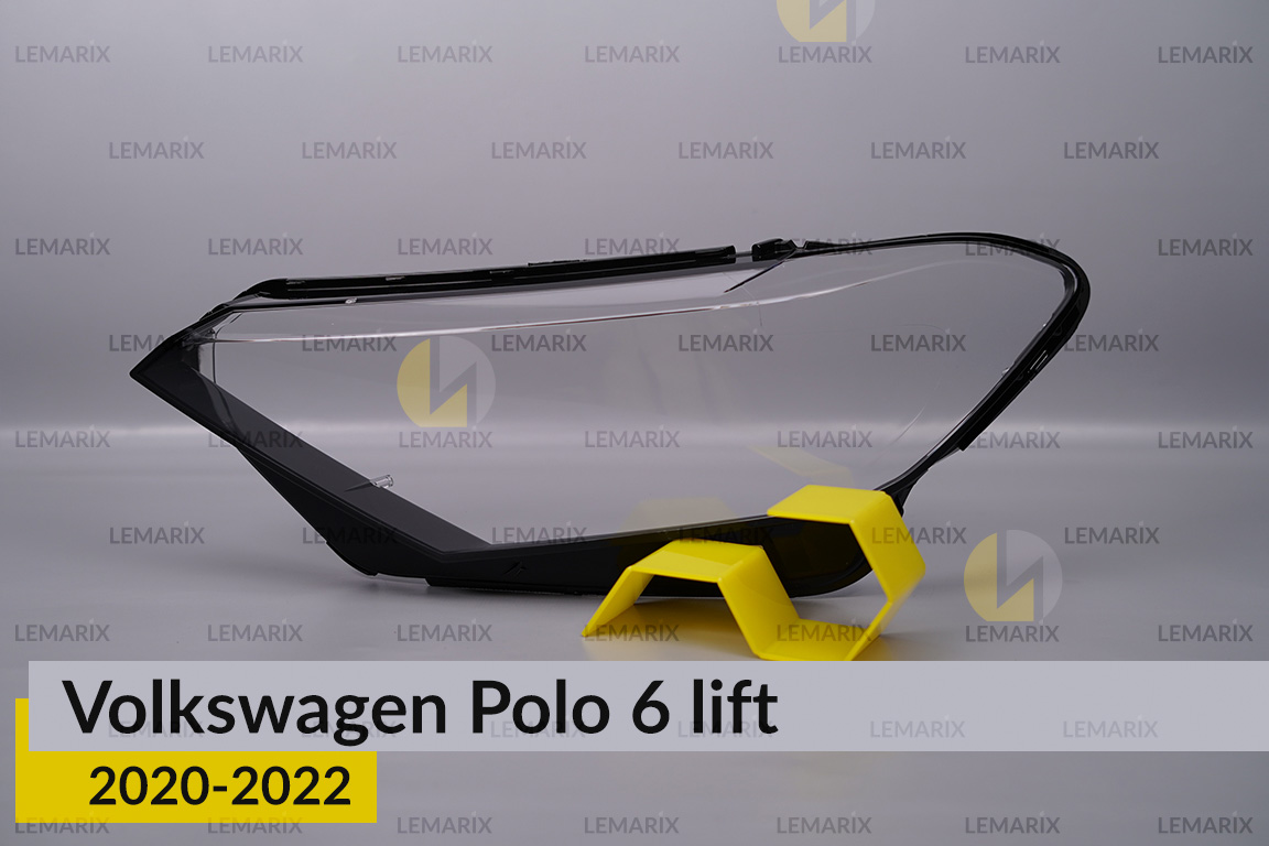 Скло фари VW Volkswagen Polo 6 (2020-2022) рест ліве