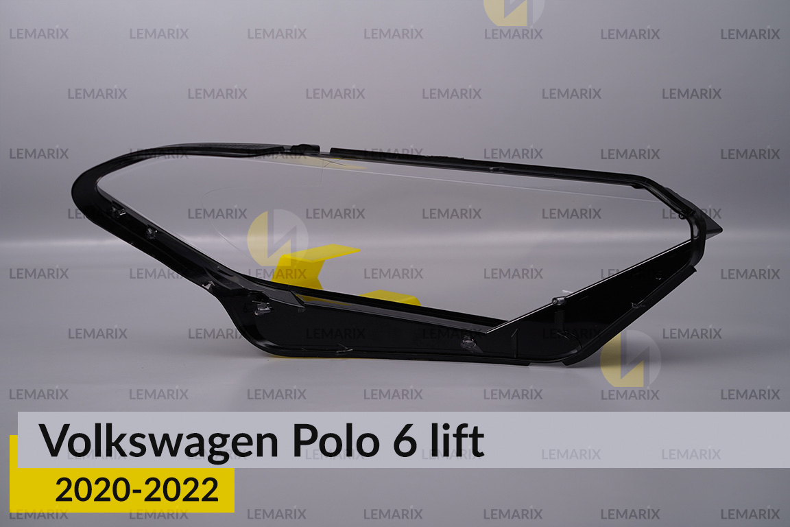 Скло фари VW Volkswagen Polo 6 (2020-2022) рест ліве