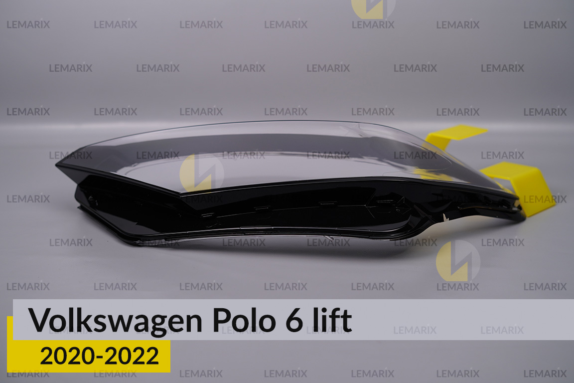 Скло фари VW Volkswagen Polo 6 (2020-2022) рест ліве