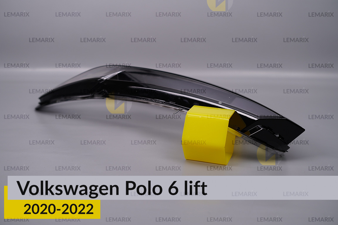 Скло фари VW Volkswagen Polo 6 (2020-2022) рест ліве