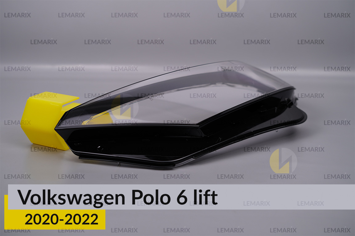 Скло фари VW Volkswagen Polo 6 (2020-2022) рест ліве