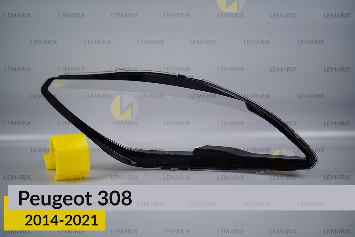 Скло фари Peugeot 308 (2014-2021) ліве