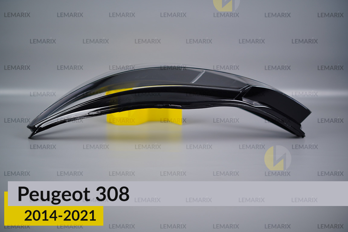 Скло фари Peugeot 308 (2014-2021) ліве