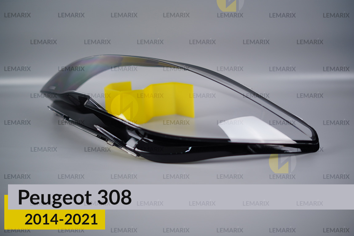 Скло фари Peugeot 308 (2014-2021) ліве