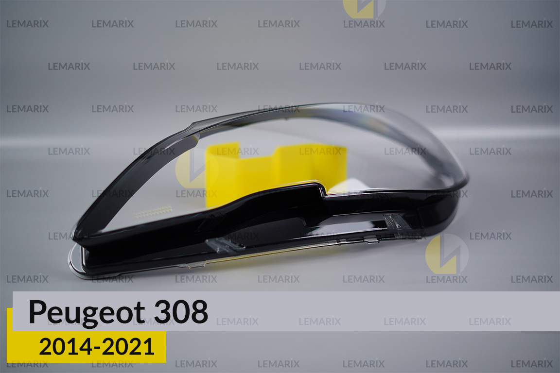 Скло фари Peugeot 308 (2014-2021) ліве