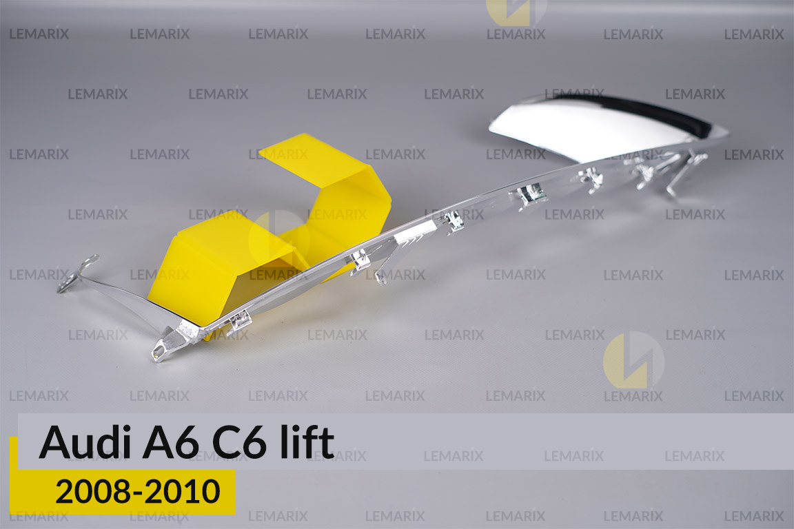 Хромована декоративна маска середня Audi A6 C6 (2008-2010) рест права